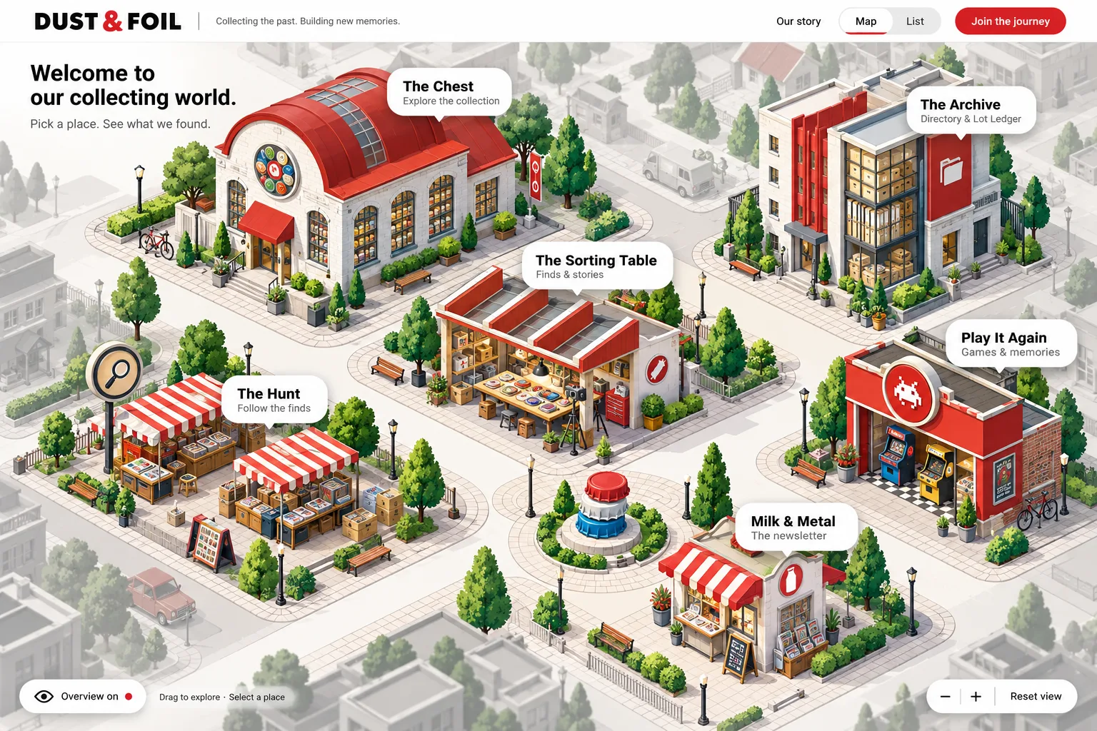 Illustrated Dust & Foil town
